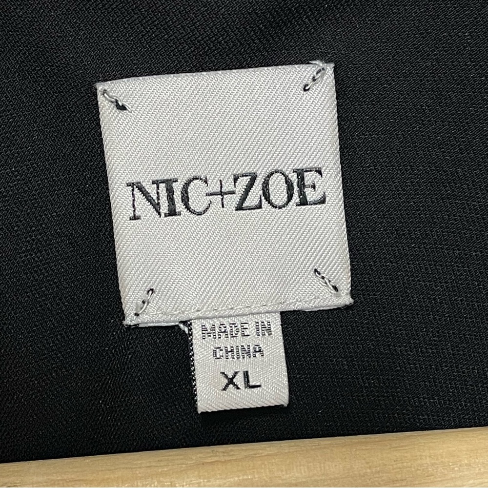 NIC + ZOE Black Day to Night Sleeveless Blouse - XL - Picture 12 of 13